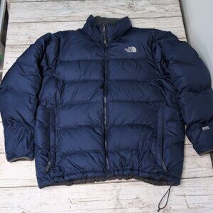 The North Face Navy Blue Nuptse 550 Down Parka Men Size XL
